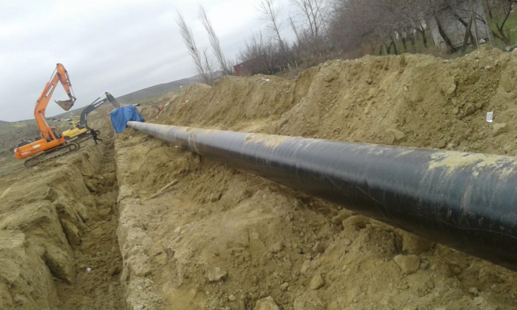 Cənub ES-də 26 km yüksək təzyiqli qaz kəməri