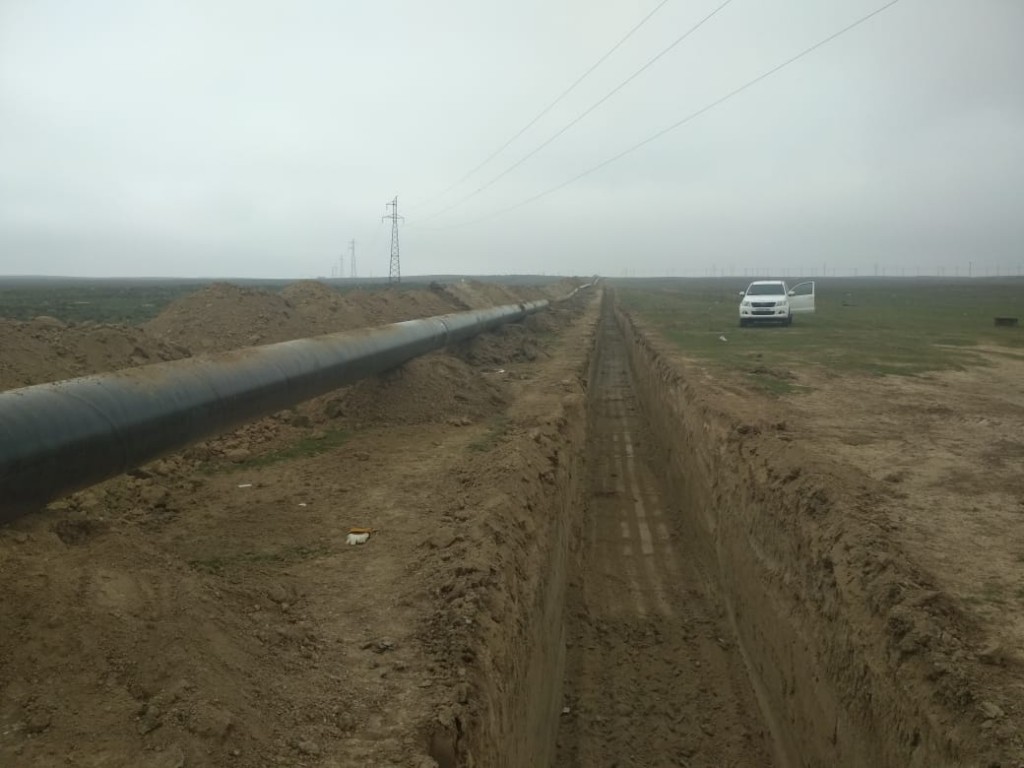 Cənub ES-də 26 km yüksək təzyiqli qaz kəməri